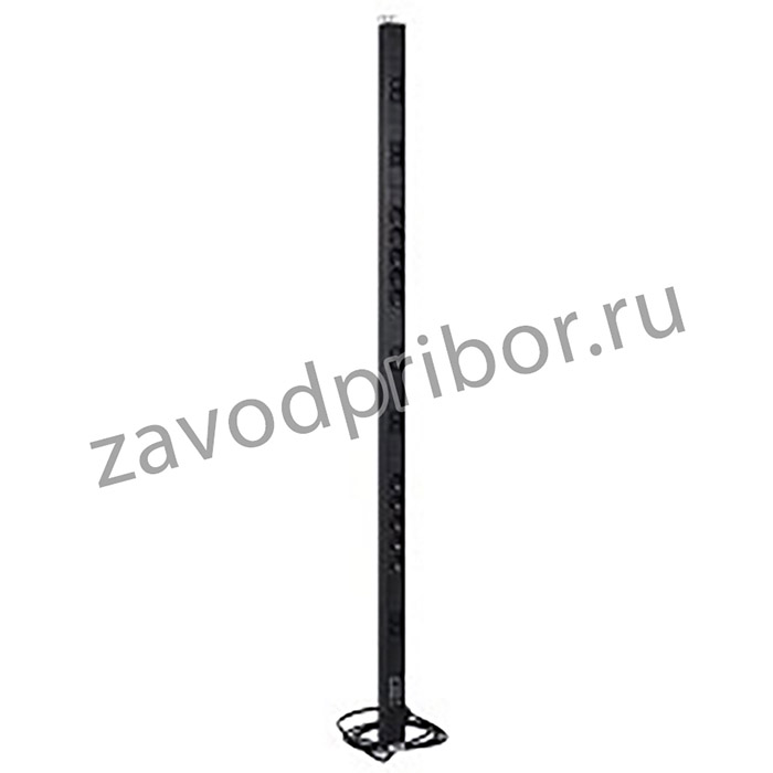 ЦМО Вертикальный блок розеток Rem-16 с фил. и инд., 10 Shuko, 10 C13, 16A, алюм.,33-38U, шнур 3м. (R-16-10S- 10C13-FI-1420-3)
