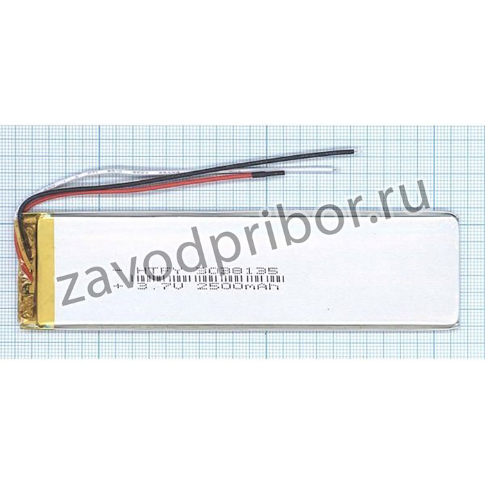 Аккумулятор универсальный 3x38x135 мм 3.8V 2500mAh Li-Pol (3 Pin)