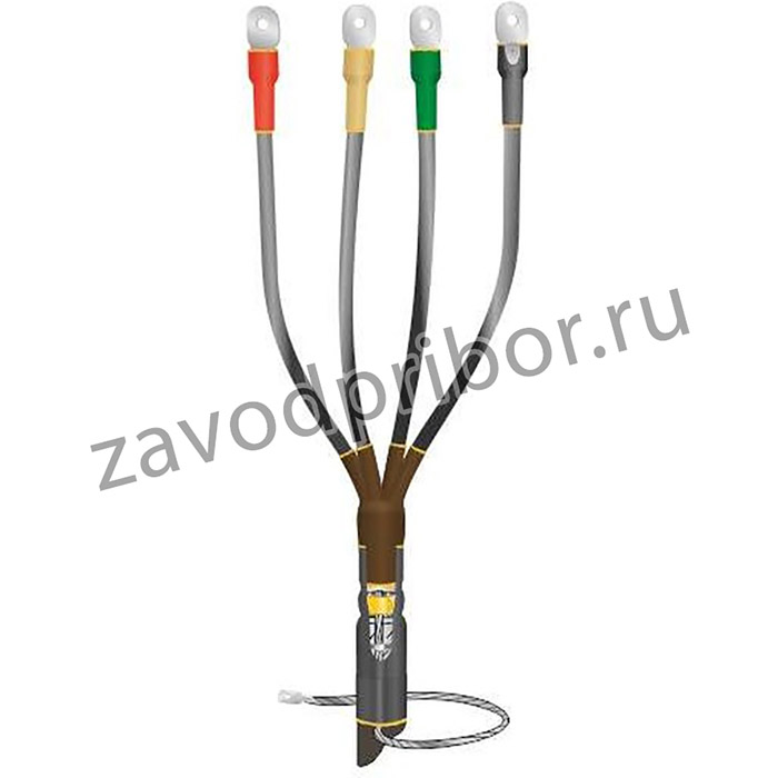 Муфта кабельная концевая внутр. установки 1кВ КВТпН 4х(70-120мм) с болт. наконечн. Нева-Транс Комплект 22020035