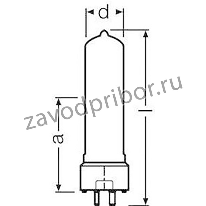 Лампа фотооптическая HSD 200W/60 OSRAM 4008321625748