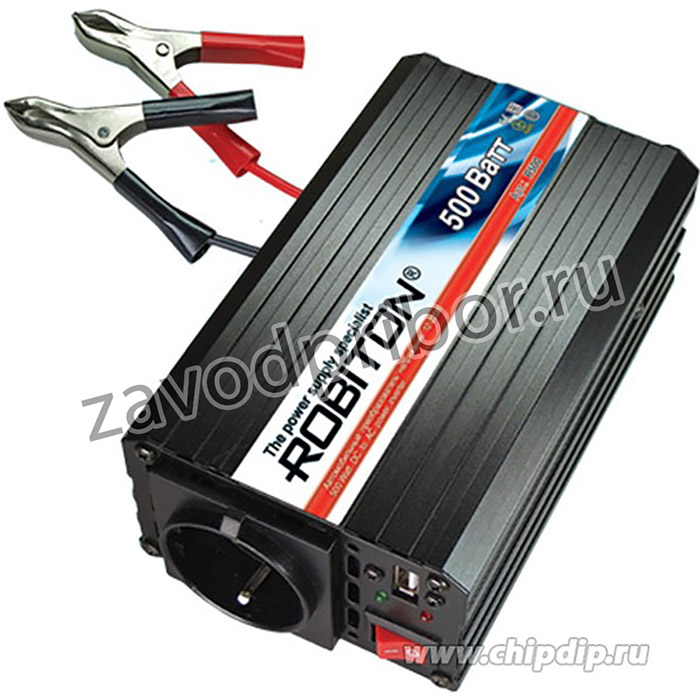 R500, DC/AC инвертор, 500Вт, вход 12В, выход 220В(преобразователь автомобильный, источник питания)