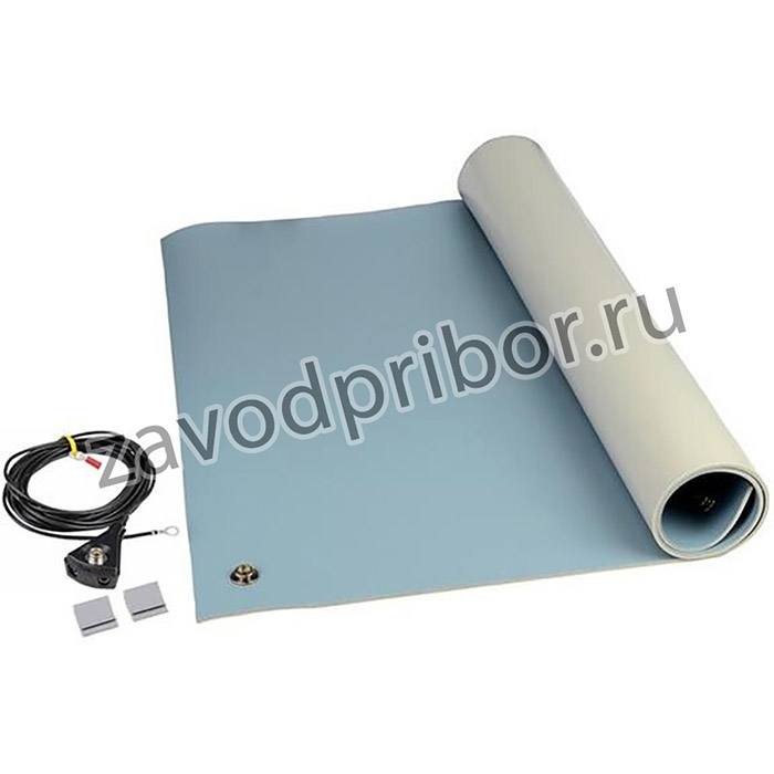 8214, Anti-Static Control Products Mat Kit, 3-Layer Vinyl, 8200 Series, Blue, 0.140"X24& quot;X48"