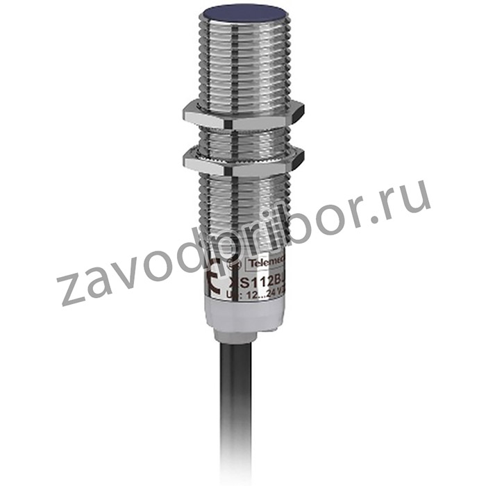 XS112B3NAL2, Inductive Barrel-Style Proximity Sensor, M12 x 1, 4 mm Detection, NPN Output, 10 36 V