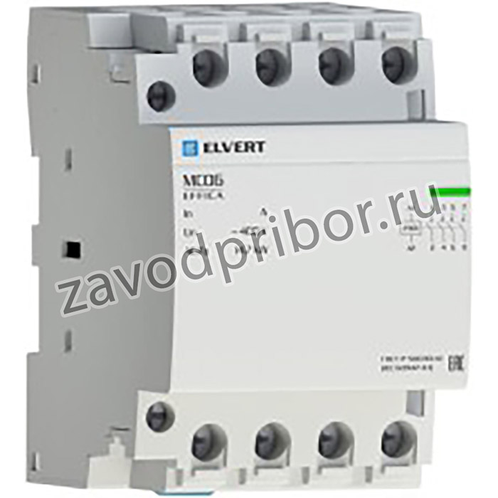 Elvert Модульный контактор MC06 3Р 40А 4НО 400/230B ELVERT MC06340-40