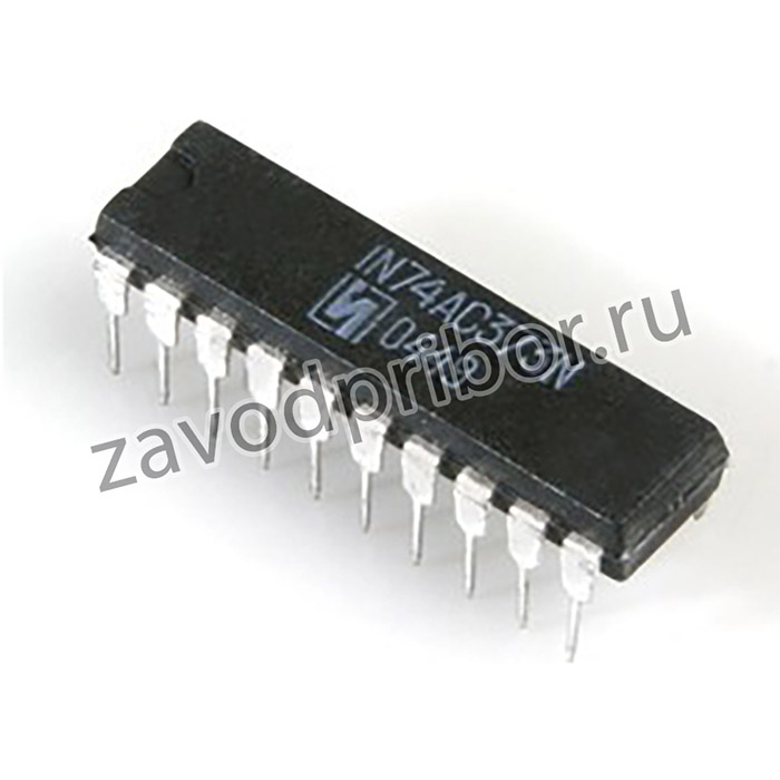 IN74AC373N, 8-разрядный регистр, упр.по уровню, с паралл.вводом-выводом данных с выходом на три сост.[2140.20-В]