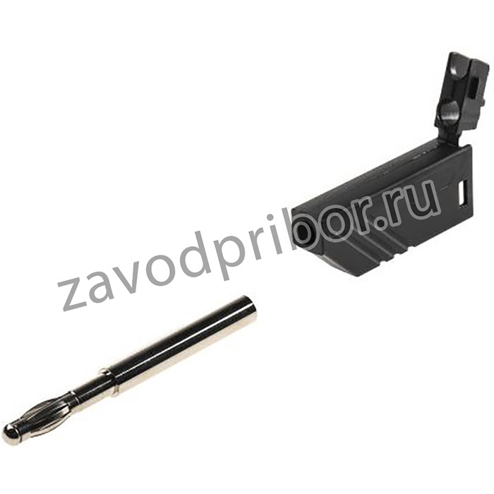 934100100, 4 mm Black Male Banana Plug - Screw Termination, 60V dc, 16A
