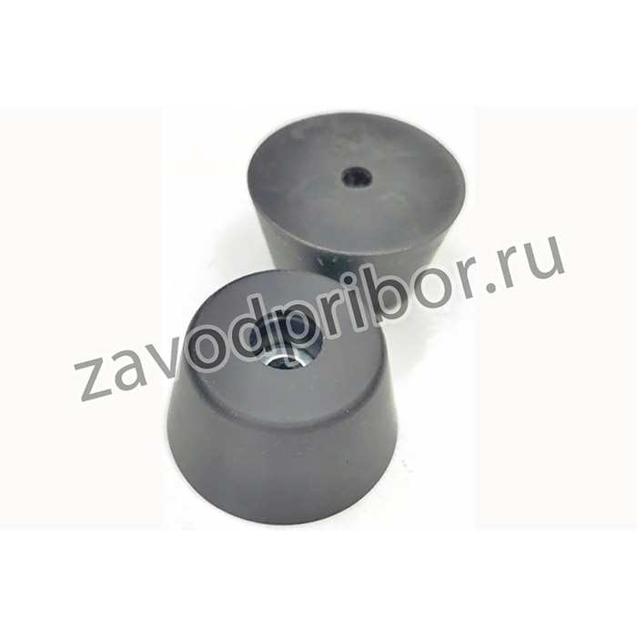 RL-SR-50x35x25, Ножка приборная коническая, армированная шайбой, _50мм, высота 25мм; № 15712 ножка прибор 50x25\h-12,0/отв 8,0\резин\конус\