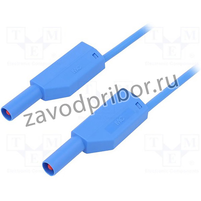 SLK4075-E/N-20023, Измерительный провод, 16А, с осевым гнездом 4мм, Uном: 1кВ, Дл: 2м