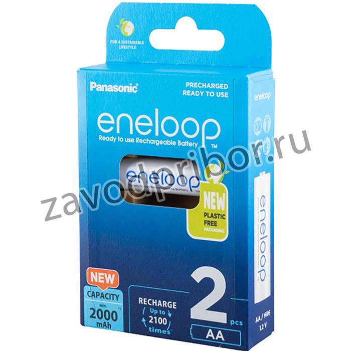 Panasonic eneloop BK-3MCDE/2BE 2000мАч AA BL2, Аккумулятор