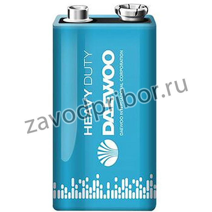 Элемент питания солевой "крона" 6F22 9В Heavy Duty 2021 1S DAEWOO 5029217