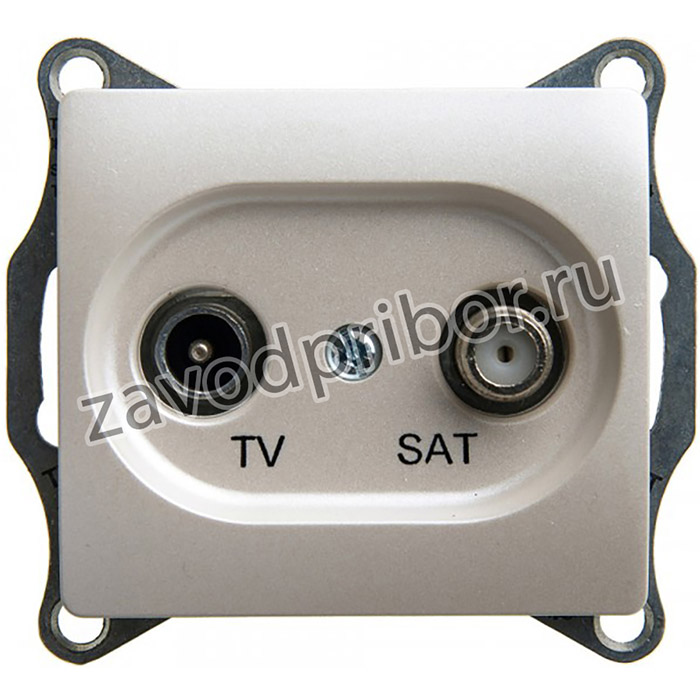 Systeme Electric Glossa Перламутр Розетка TV-SAT оконечная 1DB