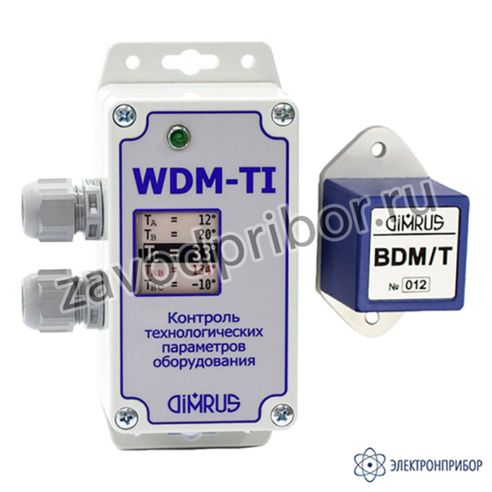 BDM/T+WDM/TI — комплект беспроводных датчиков (3 штуки) и приемника (с экраном) для контроля контактов выключателей