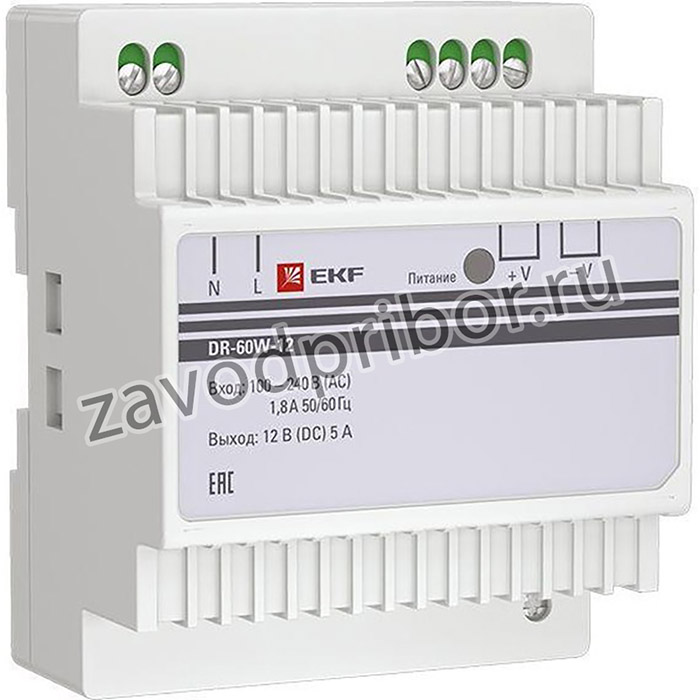 Блок питания 12В DR-60W-12 PROxima EKF dr-60w-12