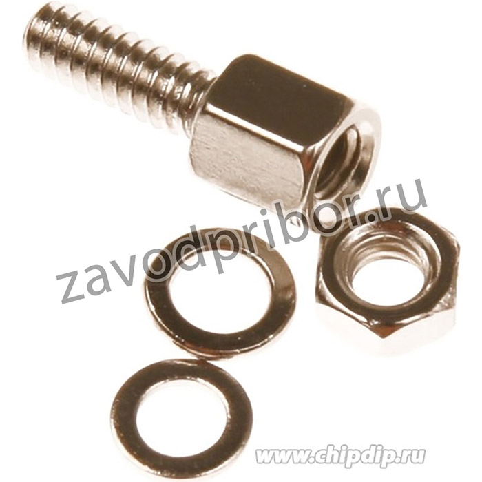 SCR-10 (DS1045-01) (СА-0230), Винт шестигранный с внутренней резьбой, комплект 1+1+2, L=8мм крепеж D-SUB
