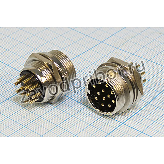 Штекер микрофонный MIC19\12P\пан\ М19\\CJ213-12P; шт мик MIC19\12P\пан\ М19\\CJ213-12P