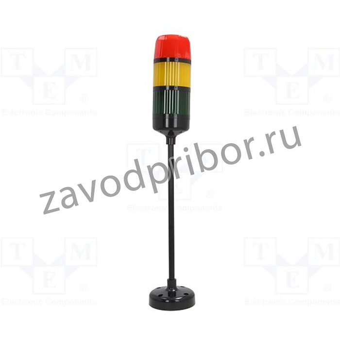 WS-AD3CZP275RYG, Сигнальная колонна, непрерывный световой сигнал, Uпит 18-32VDC