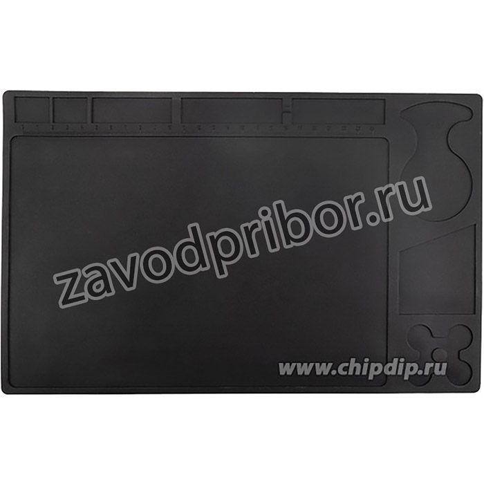 12-0334, Коврик антистатический термостойкий 329х208х2.6 мм черный