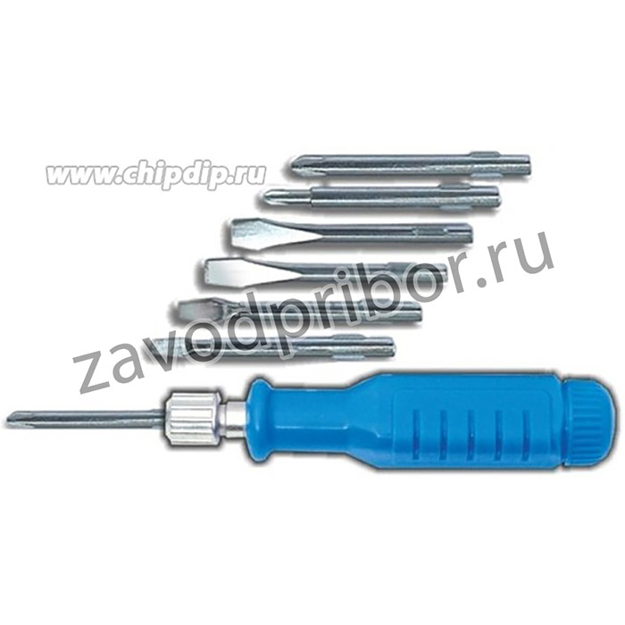 Отвертка универсальная 7 вставок Контур