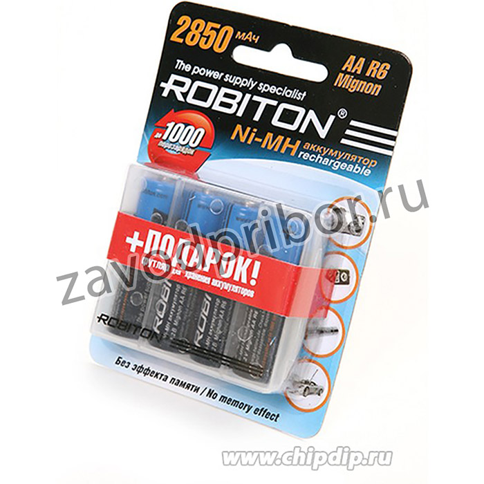 2850MHAA-4/box(HR6/AA), Аккумулятор никель-металлгидридный NiMH 2850mAh (4шт) 1.2В