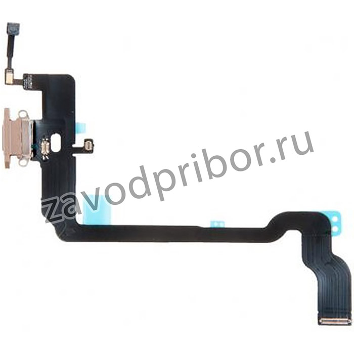 (iPhone XS) шлейф с разъемом зарядки для Apple iPhone XS, золотой