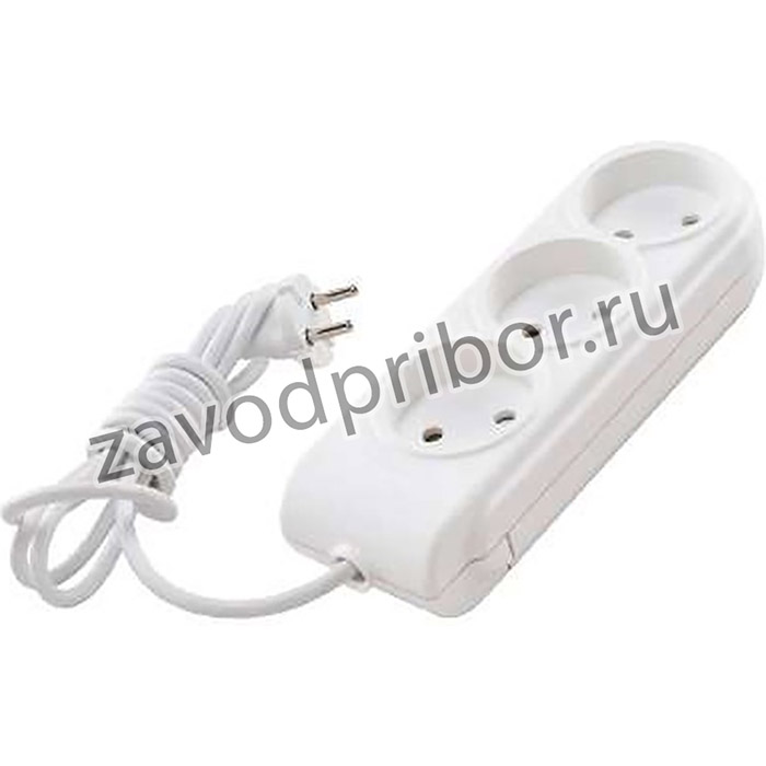 Удлинитель 3х3м без заземл. 10А IP20 защ. шторки Makel N3010041