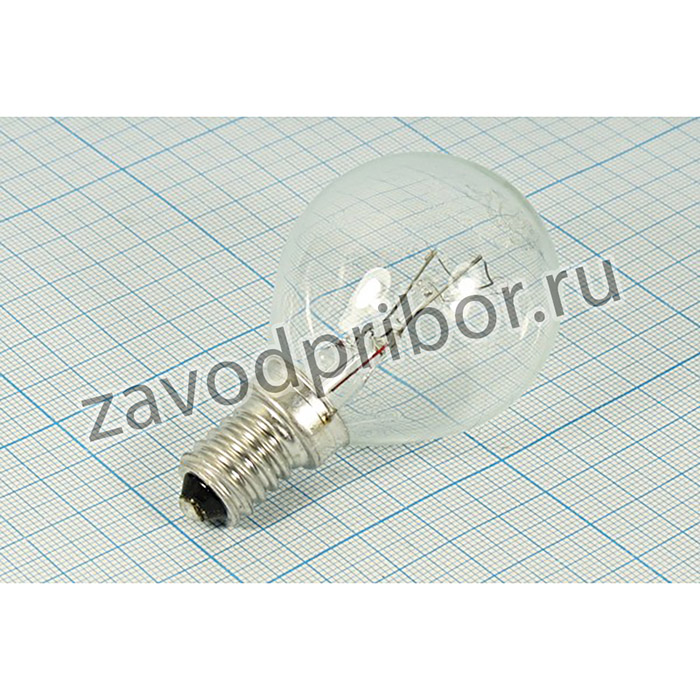 Лампа накаливания 220В, цоколь E14, 40Вт, 45x75мм; Л 220В\E14\ 40Вт\\\45x75\ЛН\GE19788 90548/D1/CL\