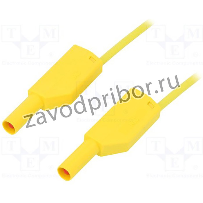 SLK4075-E/N-10024, Измерительный провод, 16А, с осевым гнездом 4мм, Uном: 1кВ, Дл: 1м