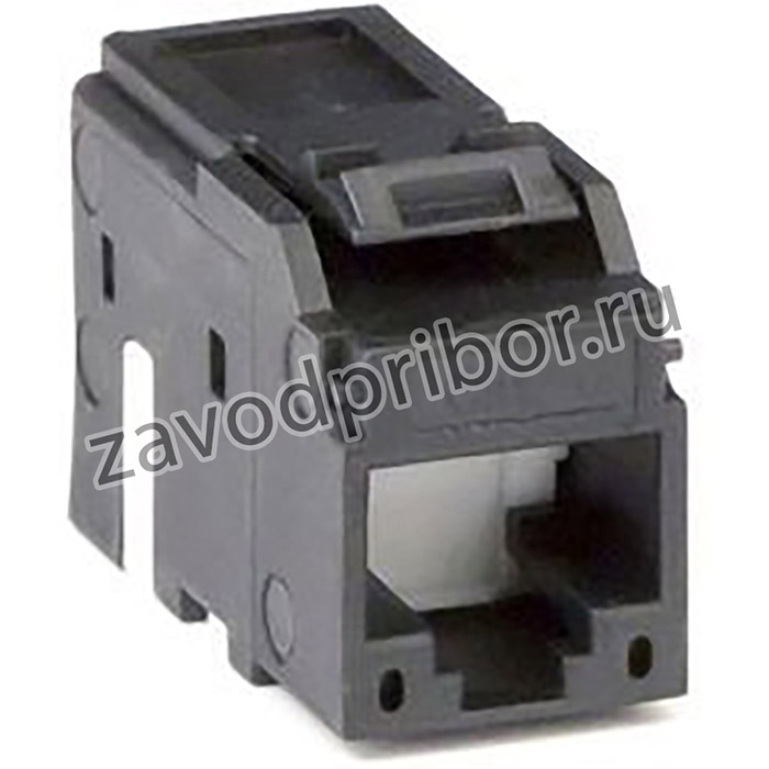 RNK5EUBK, Модуль Keystone RJ45 CAT5E не экранированный черный (12шт в упаковке)