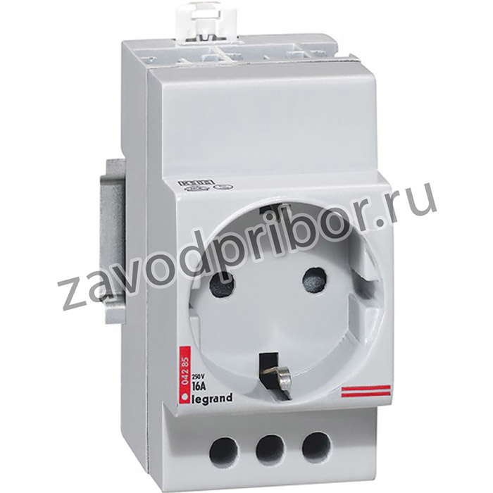 Legrand Розетка с заземлением на DIN-рейку 16А 220V