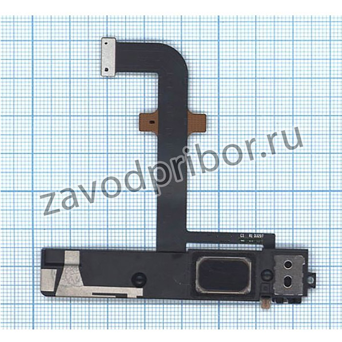 Шлейф с разъемом питания (Dock Connector), микрофоном и звонком для Lenovo K900 черный