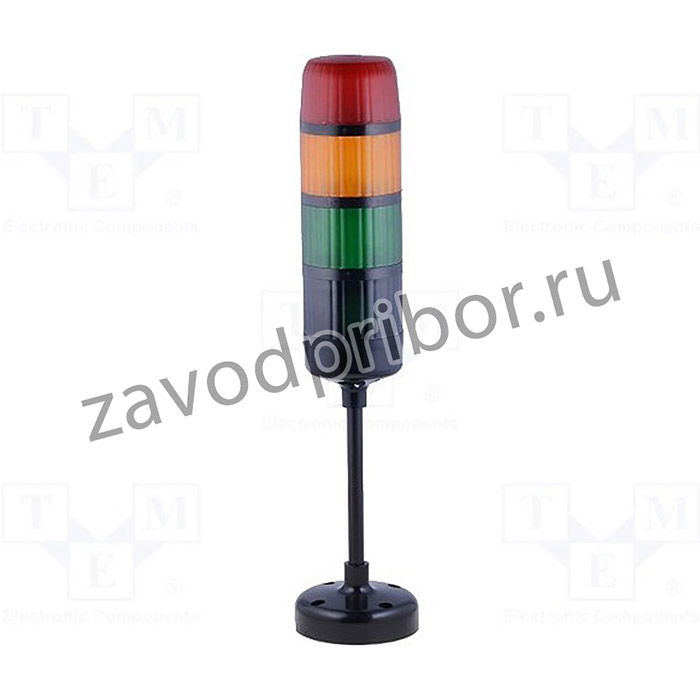 WS-AD3DCZP125RYG, Сигнальная колонна, сирена,непрерывный световой сигнал, СИД