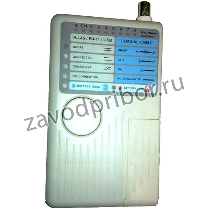 Тестер кабелей BNC, RJ45, RJ12; приб тестер кабелейBNC;RJ45;RJ12; RJ11;USB\LY-CT009