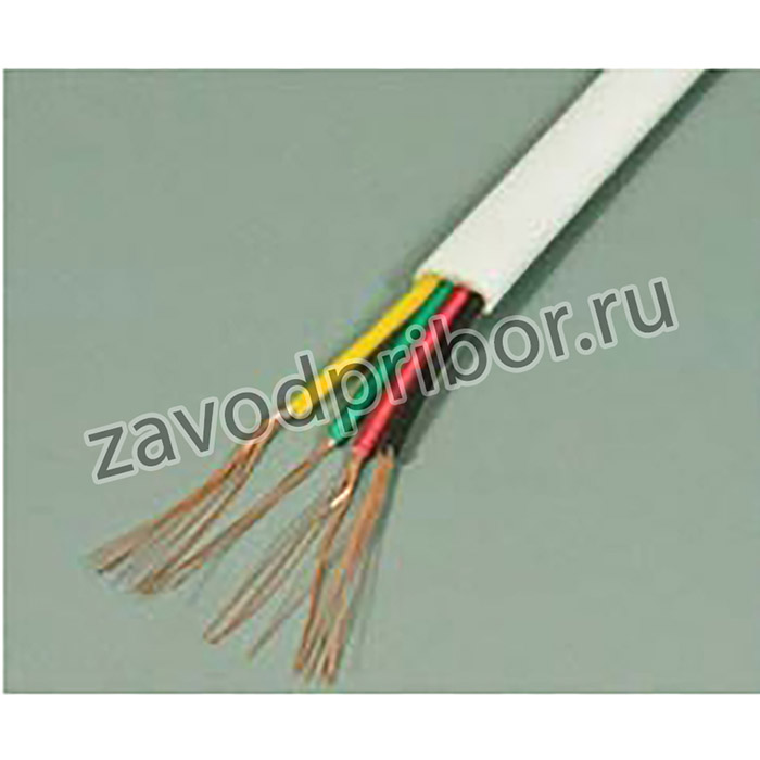 Кабель телефонный, 4x0,125, ТС-4, белый; каб телеф\4x0,125\ТС-4\бел