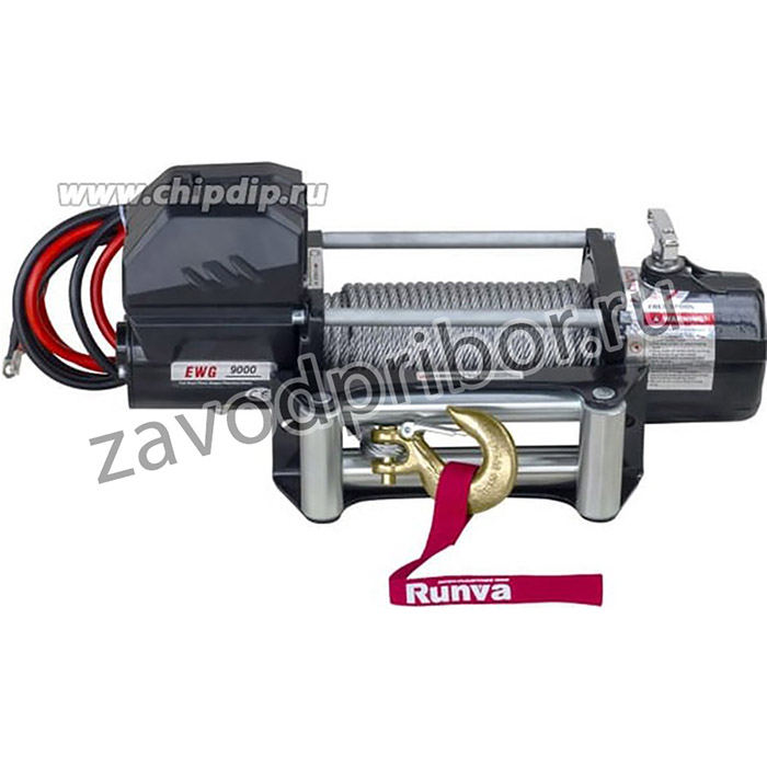 Лебёдка автомобильная электрическая 12V Magnum 9000 lbs 4200 кг стальной трос EWG9000U