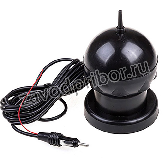 Антенна FM активная внутрисалонная на магните SW 10см сфера d7см пластиковый корпус d8см кабель 3м Черный