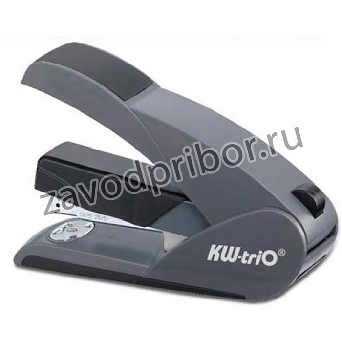 Степлер настольный Kw-Trio 5012GR/DGR Lever-Tech (NO.5012) 24/6 24/8 26/6 23/6 23/8 23/10 (60листов) снижение усилия черный/серый 100скоб ме