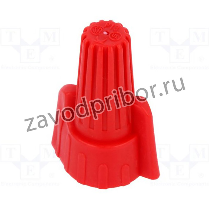 2299507-1, Концевой, Twist Splice, 18AWG-8AWG, скрученный, красный, 600В
