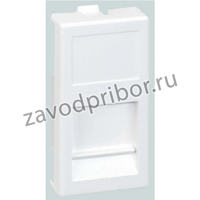 KA76-9, Connect Адаптер на 1 RJ45 CJ545U(FM) CJ546U(FM) шторка 225х45мм SC белый