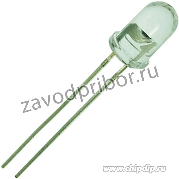 GNL-5013UYC, Светодиод желтый 18° d=5мм 1500мКд 590нМ (Yellow)