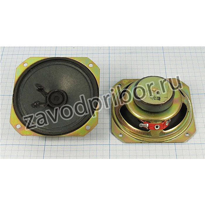 Динамик круглой формы в прямоугольном корпусе размерами 66x66x26мм, 8 Ом, 0.5Вт ; дин 66x66x26\ 8\0,5\мет/бум\2C\ YD63-02[0,5ГДШ-2]
