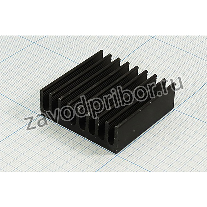 Радиатор охлаждения 50x 50x 16, F04, Al, черный, HS183-50; охладитель 50x 50x 16\F04\\Al\чер\HS183-50\