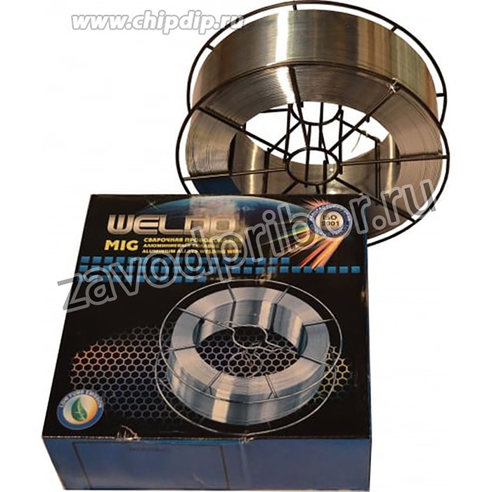 Проволока сварочная WELDO MIG AlMg-5 d 1,0 (ER5356, катушка 2 кг, D200)