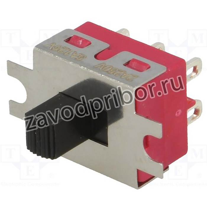 IC2105S1M1QE2, Переключатель: движковый, Пол: 2, DPDT, 2A/250ВAC, ON-ON, -30-85°C