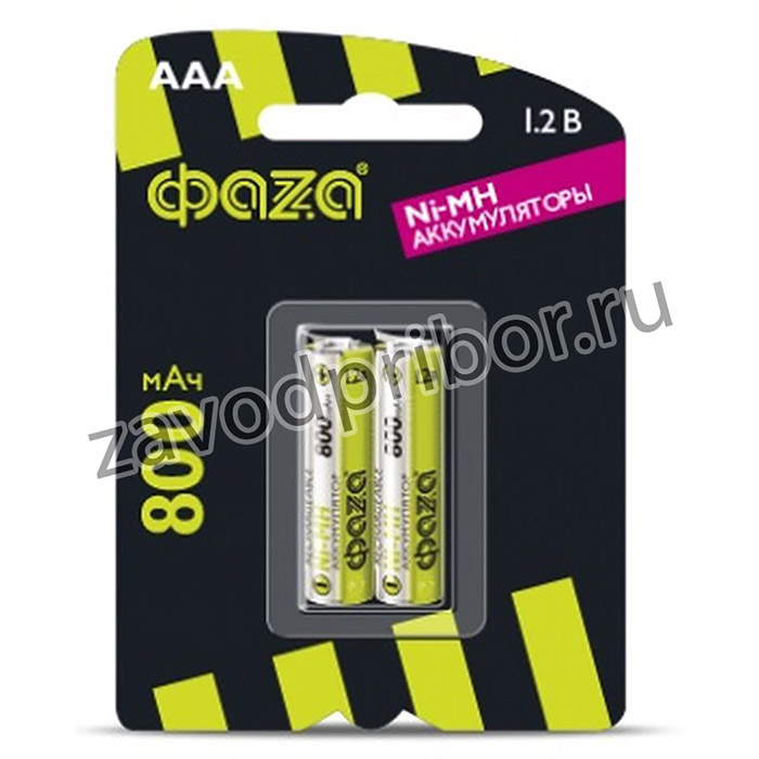5002883, Аккумулятор ФАZА R03 800mAh AAА BL-2 (кратно 2)