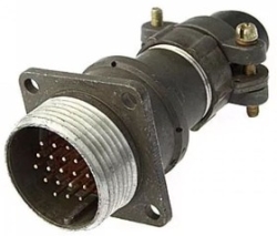 2РМТ24БПН19Ш1В1В вилка блочная (приборная) с прямым патрубком для неэкранированного кабеля 12 год