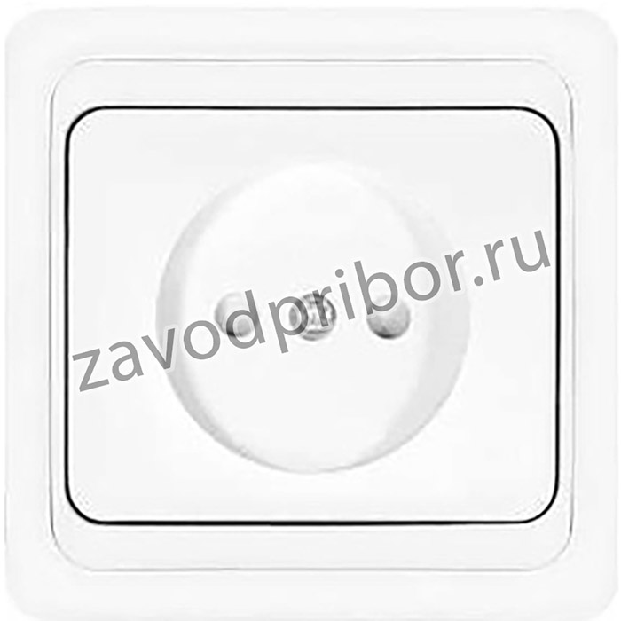 Розетка 1-м СП Валери 16А IP20 без заземл. защ. шторки бел. UNIVersal В0022x