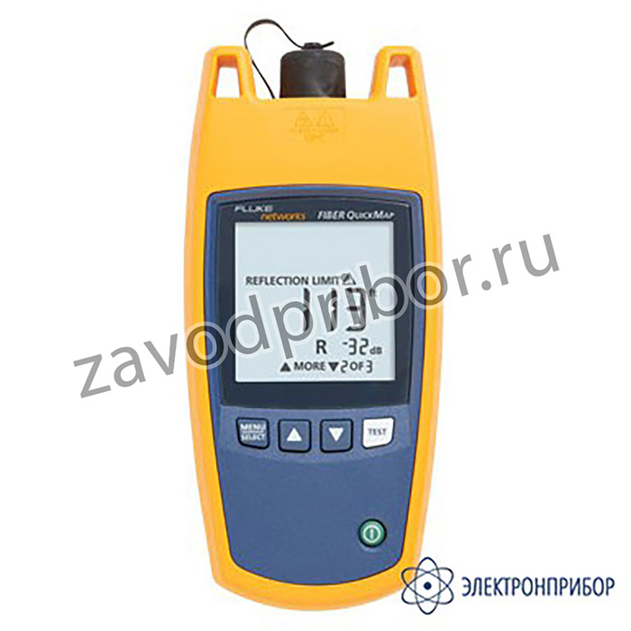 Fluke Fiber QuickMap — прибор поиска неисправностей и определения расстояния до них в многомодовых кабелях