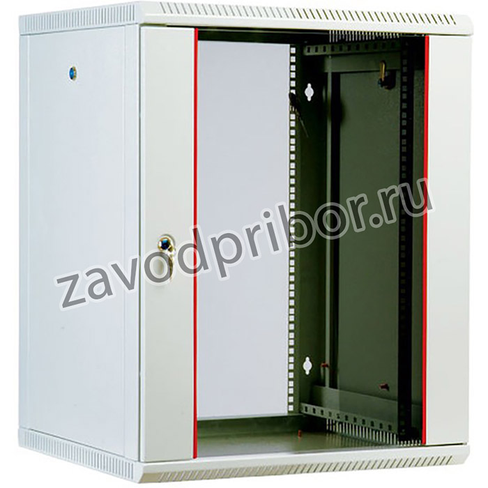 Шкаф коммутационный ЦМО (ШРН-М-15.650) настенный 15U 600x650мм пер.дв.стекл 85кг серый 581мм 28.2кг 180град. 745мм