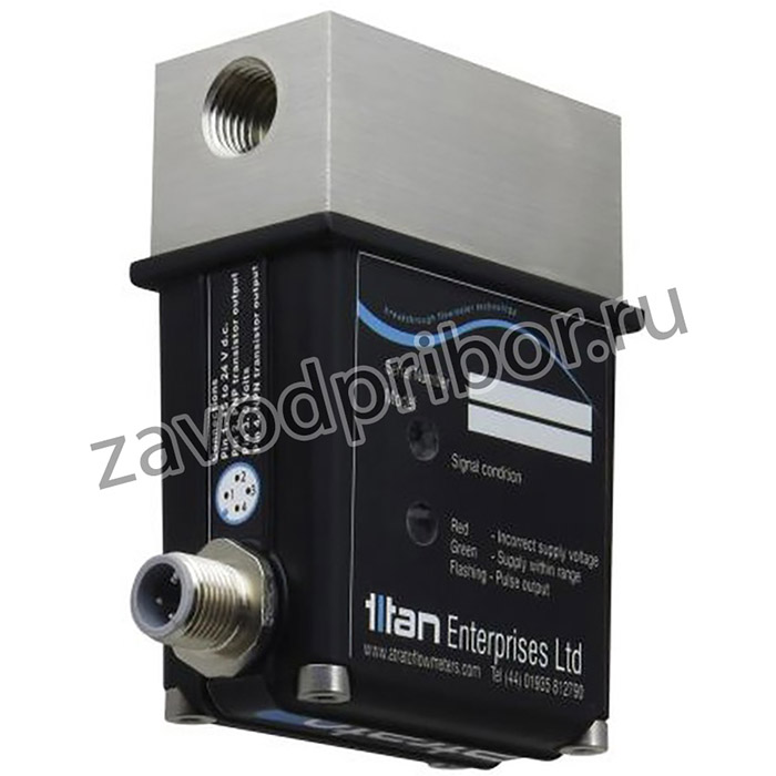 74P-VQB-O-RS, Series Ultrasonic Flow Meter for Liquid, 0.03 L/min Min, 5 L/min Max