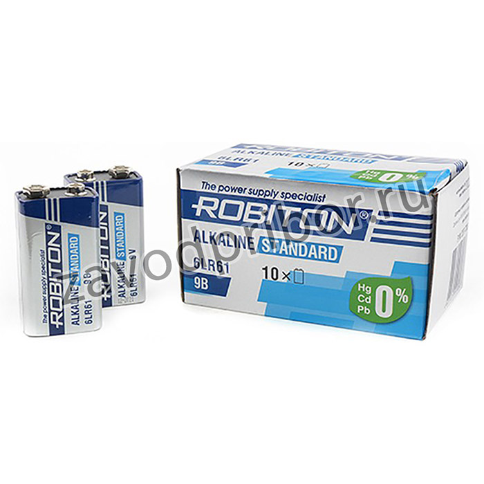 ROBITON STANDARD 6LR61 9V BULK10, Батарея